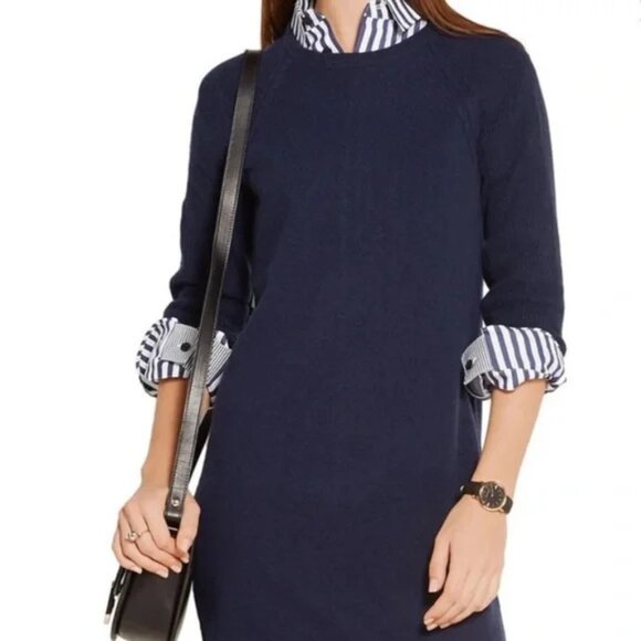 CASHMERE Sweater Dress Willy Heather Denim Blue Cuddly - Picture 3 of 11